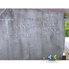 Grafstenen kerkhof Herwen Coll. HKR (129) A.C.de Groot-Boon
